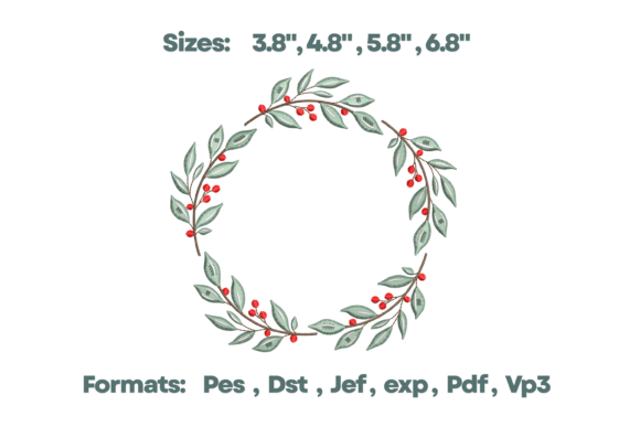 A Review of Minimalist Berry Branch Wreath for Personalized Embroidery Gifts