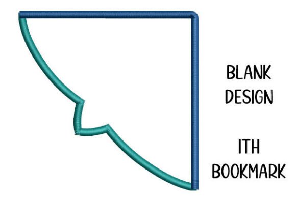 Blank ITH Corner Bookmark: A Minimalist Gem for Craft Fair Staples