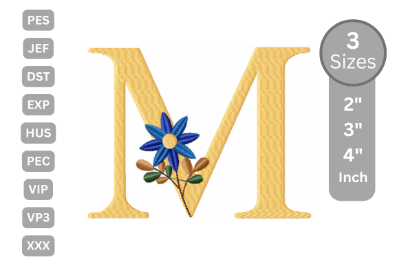 Botanical Flower Letter - M: A Seasonal Monogram Review