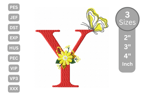 Butterfly Bloom Alphabet - Y Review for Seasonal Embroidery