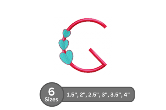 Candy Heart Alphabet -G
