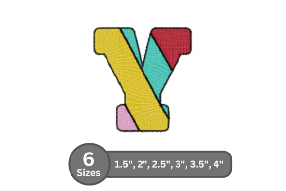 Candy Stripe Alphabet -Y: A Seasonal Embroidery Designer’s Review