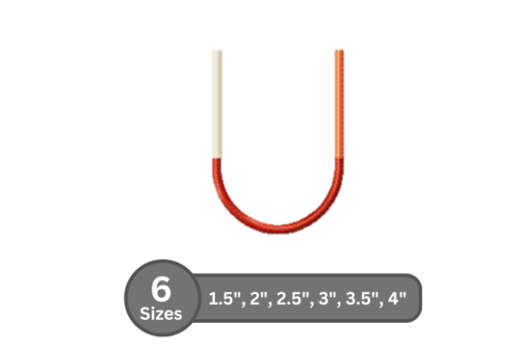 Color Bar Alphabet -U: A Stylish Monogram for Etsy Sellers