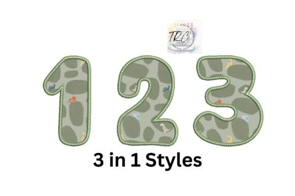 Dino Applique Number Set 0-9: A Designer’s Holiday-Ready Pick