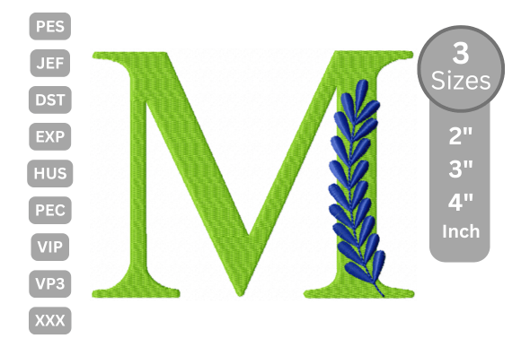 Elegant Floral Alphabet Letter-M: A Designer’s Holiday Season Review