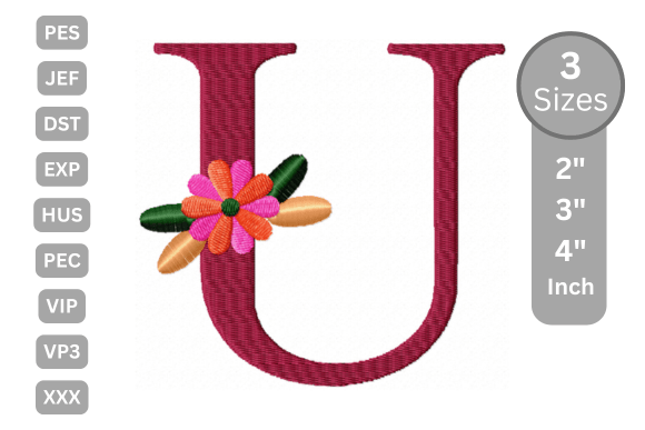 Floral Alphabet Letter - U: A Craft Fair Favorite?