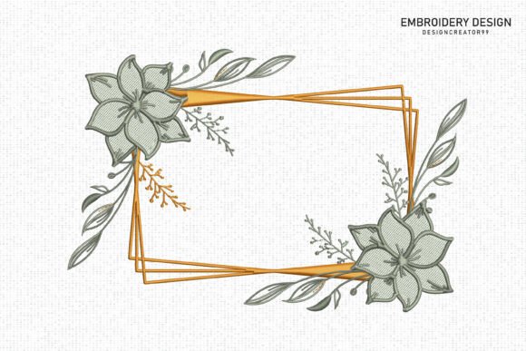 Floral Geometric Frame: A Designer’s Seasonal Embroidery Review