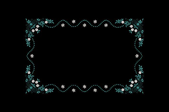 Floral Lace Frame: A Timeless Embroidery Border for Personalized Gifts