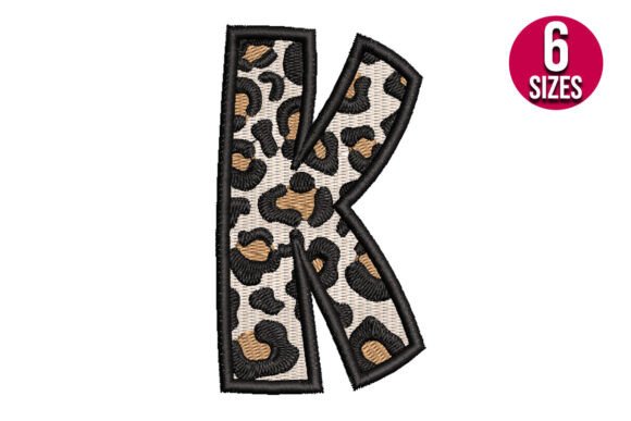 Leopard Print Alphabet Font Letter K Review