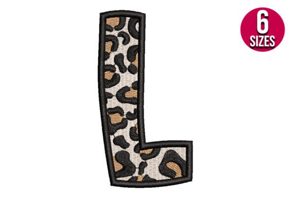 Leopard Print Alphabet Font Letter L Review