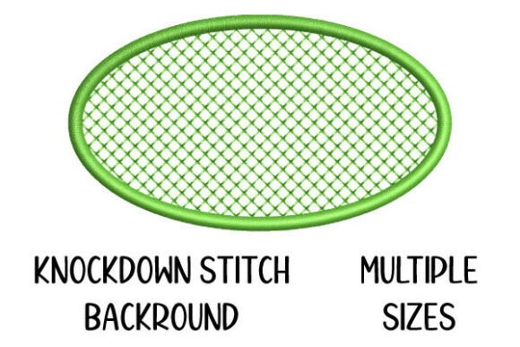 Oval Knockdown Stitch for Fluffy Fabric Embroidery