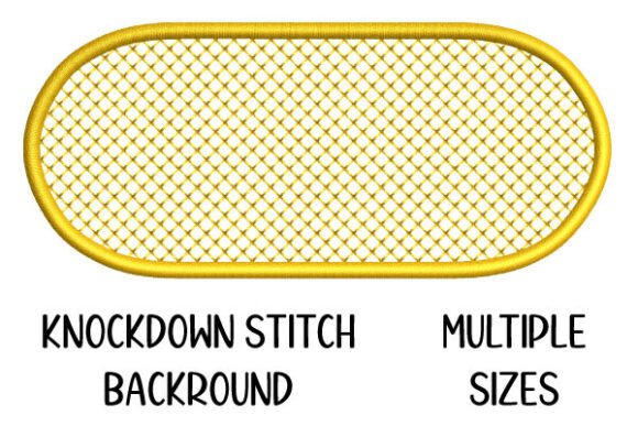 Oval Shape Knockdown Stitch Background Review