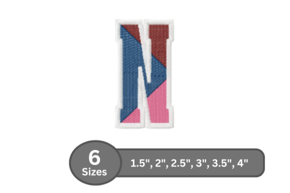 Street Varsity Alphabet - N